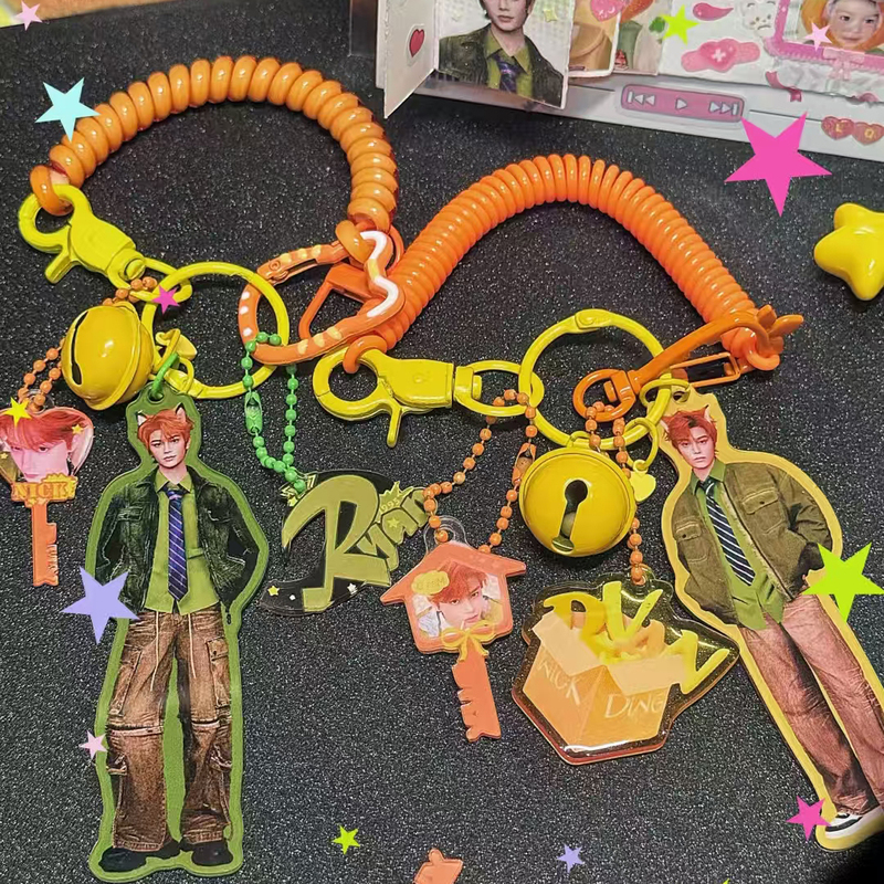 Acrylic Lanyard Phone Charm DIY Fan Merchandise Concert Influencer Instagram Cultural Creative Travel Keychain