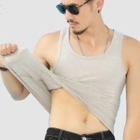 Mùa hè trung niên nam cotton sling áo vest trắng trung niên cotton lỏng áo mồ hôi cũ cha ao ba lo