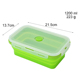 nồi ủ cơm Silicone gấp hộp ăn trưa Du lịch di động hộp ăn trưa lò vi sóng silicone niêm phong gấp giòn - Hộp cơm điện sưởi ấm hộp cơm điện cao cấp