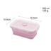 nồi ủ cơm Silicone gấp hộp ăn trưa Du lịch di động hộp ăn trưa lò vi sóng silicone niêm phong gấp giòn - Hộp cơm điện sưởi ấm hộp cơm điện cao cấp Hộp cơm điện sưởi ấm