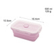 nồi ủ cơm Silicone gấp hộp ăn trưa Du lịch di động hộp ăn trưa lò vi sóng silicone niêm phong gấp giòn - Hộp cơm điện sưởi ấm hộp cơm điện cao cấp