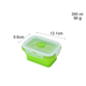 nồi ủ cơm Silicone gấp hộp ăn trưa Du lịch di động hộp ăn trưa lò vi sóng silicone niêm phong gấp giòn - Hộp cơm điện sưởi ấm hộp cơm điện cao cấp