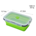 nồi ủ cơm Silicone gấp hộp ăn trưa Du lịch di động hộp ăn trưa lò vi sóng silicone niêm phong gấp giòn - Hộp cơm điện sưởi ấm hộp cơm điện cao cấp Hộp cơm điện sưởi ấm
