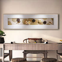 Creative living room wall Wall Wall decoration pendant new Chinese background wall rectangular three-dimensional wall decoration hanging