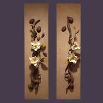 Wall hanging jewelry vintage wall decoration living room wall decoration wall decoration solid wood floral wall hanging