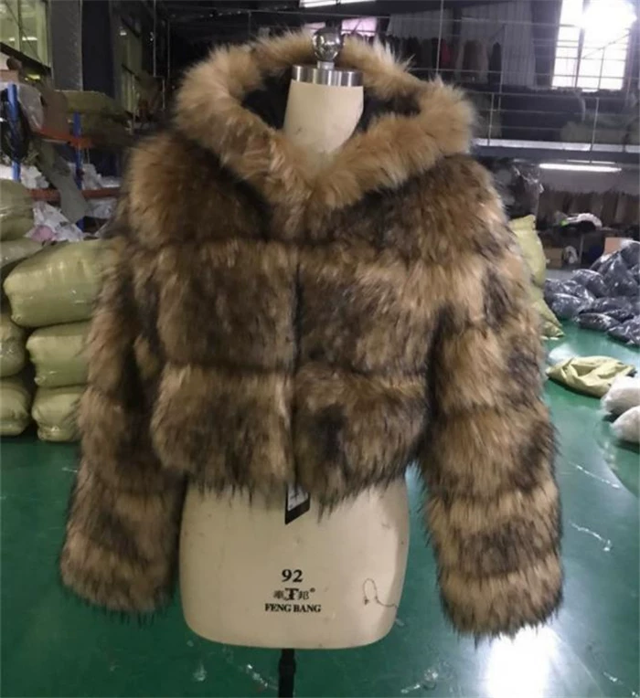 Европейский и американский укороченный меховой комплект для женщин куртка куртка меховая шуба водонепроницаемая