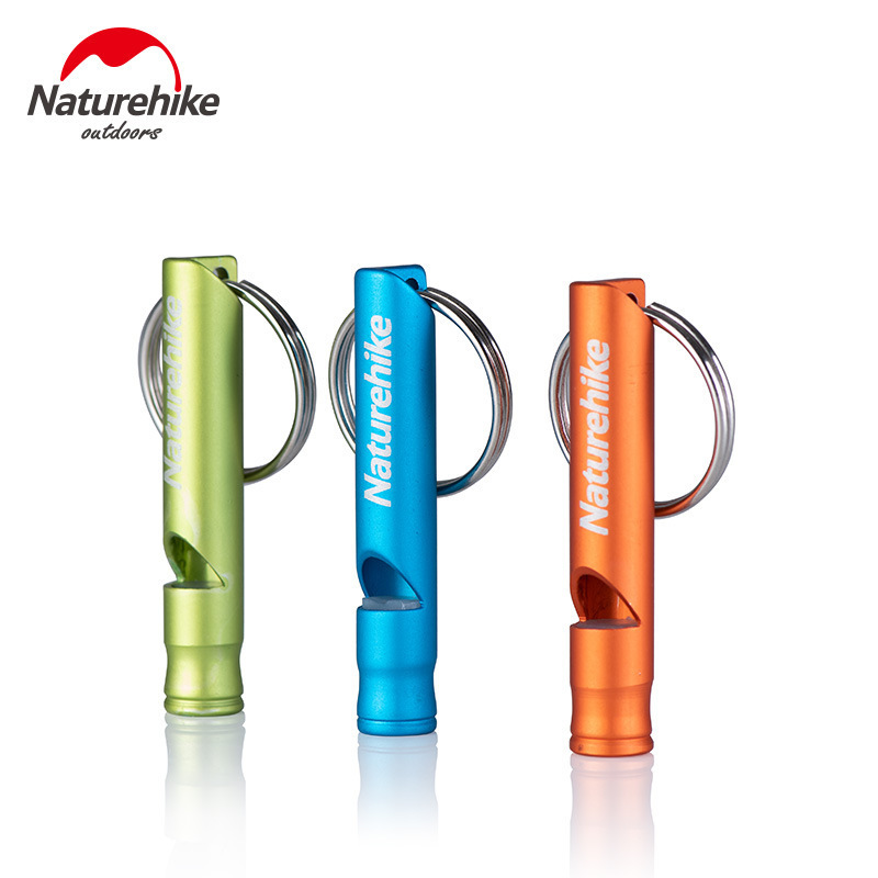 Naturehike moves customers to outdoor fire emergency equipment aluminum alloy metal children's life-saving whistle survival whistle