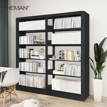 Hmann Steel Bookshelves Single-sided Bifacial Information Shelf Library School Special Reading Room Archives Shelf Bookshelves