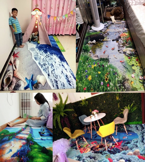 Phòng khách 3D thảm phòng ngủ đầy đủ phòng đầu giường chăn bàn cà phê sofa thảm hình chữ nhật mat hấp thụ chống trượt - Thảm thảm cho bé tập bò