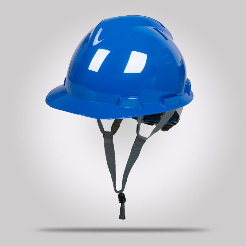 Каска Shield Guard DS-302 синяя, V-образная без отверстий