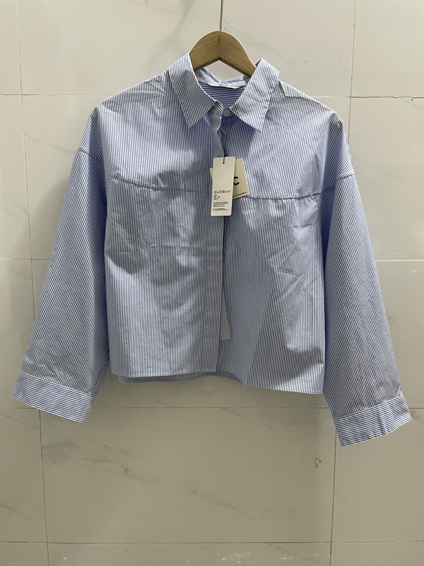 Uniqlo Collaboration/Women's Cotton Striped Short Shirt/Long Sleeve 479678Uniqlo Uniqlo Collaboration/Women's Cotton Striped Short Shirt/Long Sleeve 479678Uniqlo