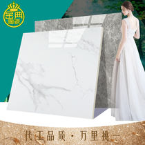 Tile 800x800 living room Paz high gray floor tile negative ion whole marble gray gold wire glaze floor tile