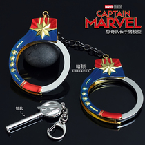 New metal zinc alloy hand buckle toy large handcuffs surprise captain reunion king after eating chicken buckle model