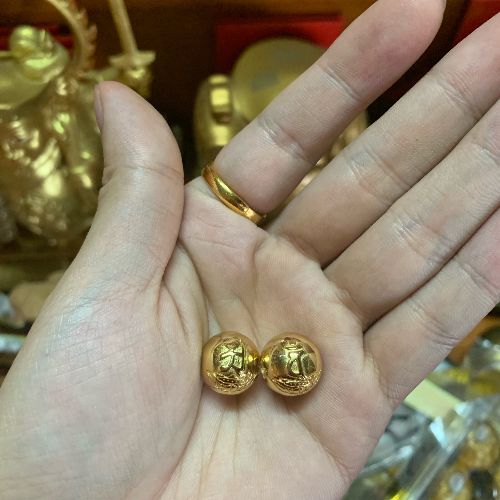 纯银三通金胎合曼三铜纯银金刚界胎藏界三通唐密金胎合曼真言宗