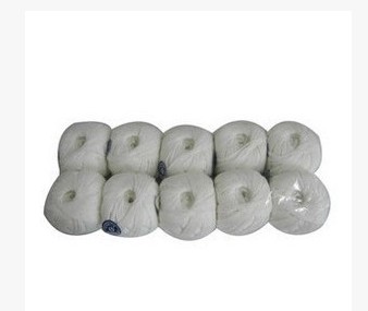 Voucher Binding Wire Dress Booking Machine Special Rope Dress Booking Machine Rope Cotton Thread A Pack (10 Rolls Mounted) White Cotton Thread