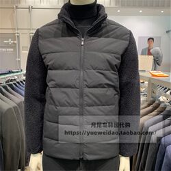 直邮ZIOZIA男装韩国代购21冬拼接保暖立领商务休闲羽绒服C1106