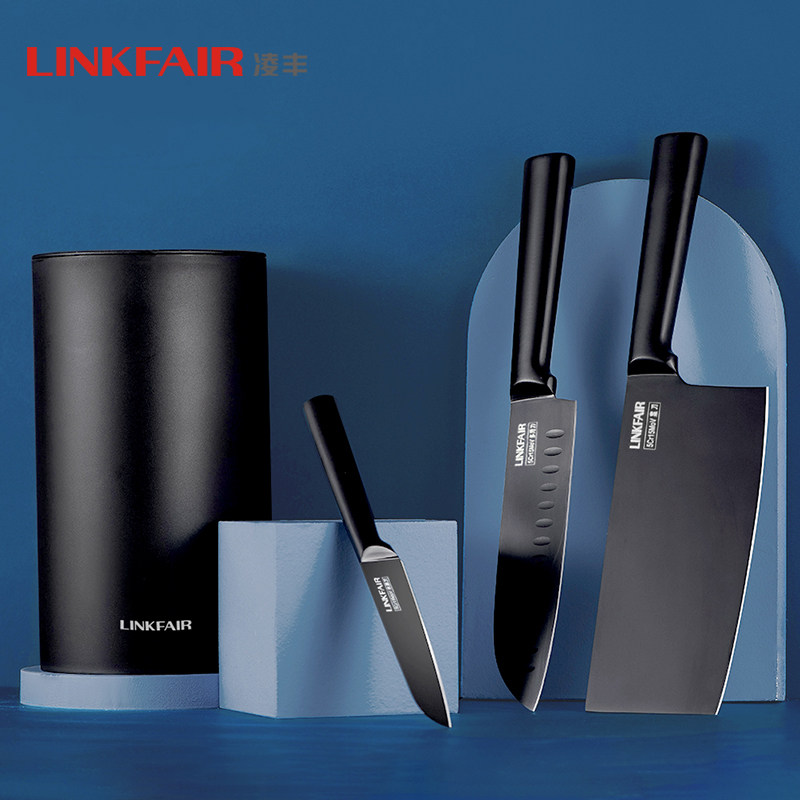 Ling Feng LINKFIAR cutter Kitchen Knife Kitchen Knife Knife Sliced Machete Knife Multipurpose Knife Water Fruit Knife Triple KIT HOME