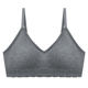 Personal diary light retro girl's fungus side with chest pads anti-exposure tube top cotton bra vest style underwear for women