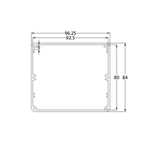 aluminum shell aluminum case power amplifier case aluminum alloy aluminum housing profile diy meter power case box 96x84