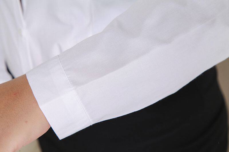 大码内搭 超大码女衬衫200斤胖mm职业女衬衫长袖舒适免烫不缩水翻领v领 Other