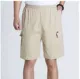 Quần lửng nam trung niên Quần dài mùa hè XL 7 điểm quần béo Chất liệu cotton trung tính quần short quần short jean nam