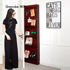 Door-back cabinet ultra-thin narrow cabinet hole plate storage