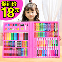 Brush set color pen Art students safe washable kindergarten color pen childrens painting soft head watercolor pen