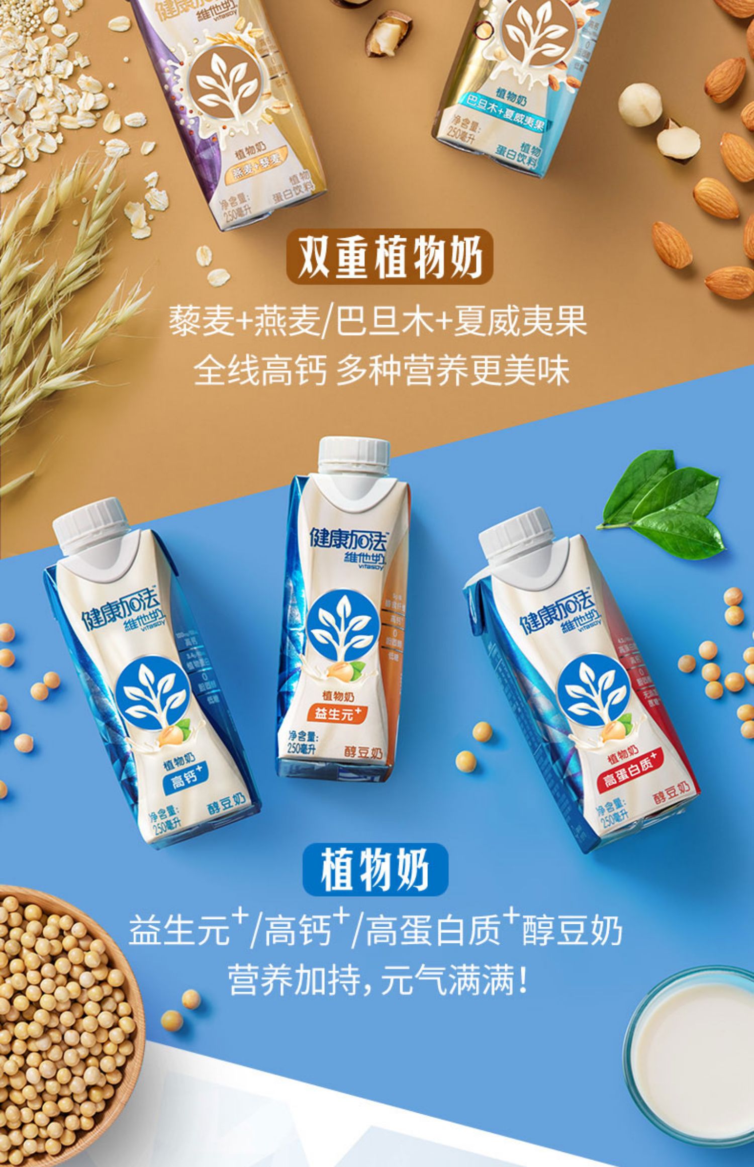 维他奶健康加法高钙植物奶 250ml10