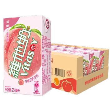 维他奶低糖白桃豆奶饮料250ml*24盒