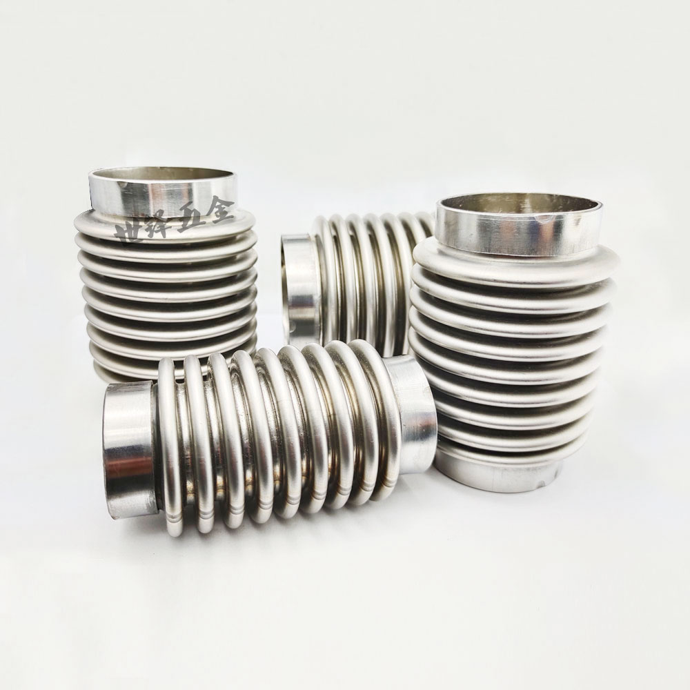 Automotive exhaust pipe relief valve bellows silencers Soft-connected stainless steel metal hoses to improve resonant silencers
