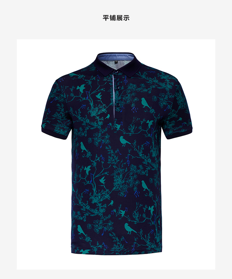GYgoldlion / Quần áo GY tay ngắn polo áo sơ mi nam thời trang trẻ trung xòe cotton áo thun thủy triều áo polo nam đẹp