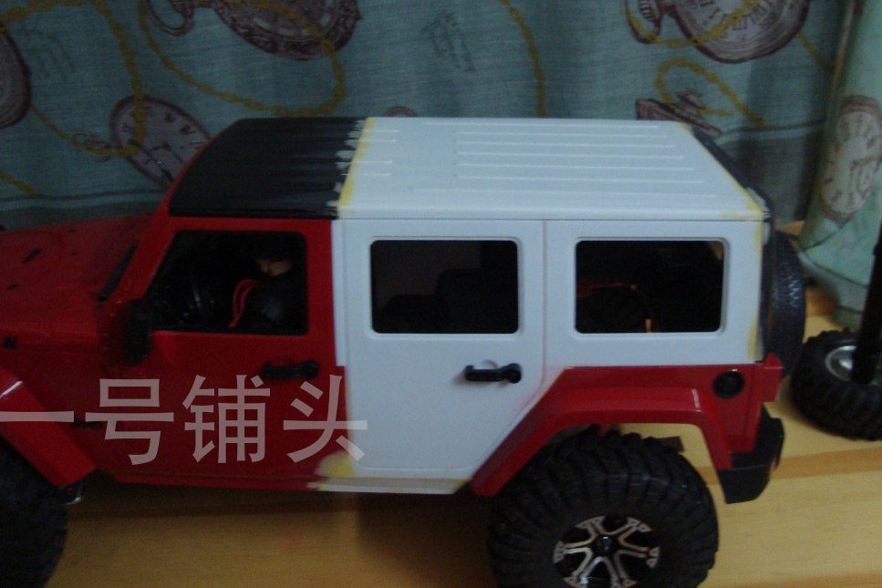1 10 Simulation climbing car body shell TRX4 Wrangler SCX10 5-door body shell customization - Taobao