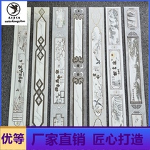 New all-ceramic gold-plated waistline tiles 100X800 living room kitchen bathroom stair decorative strips top line tiles