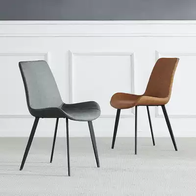 Dengjun Nordic light luxury dining chair Modern simple household backrest dining room stool negotiation chair Net red desk chair