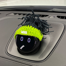 Weilai NOMI hat creative personality green small dirty braid hat handmade wool woven custom car accessories decoration