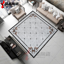 Crystal simple modern European style living room mosaic tiles entry entrance corridor aisle floor tiles infinite mosaic polished crystal tiles
