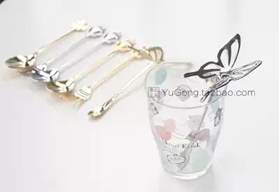 All kinds of cute stainless steel coffee spoon spoon dessert spoon dessert fork fruit fork fruit fork