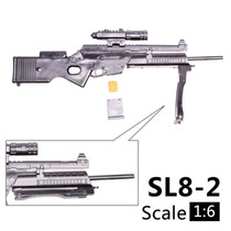 1:6 SL8 sports rifle assembly model soldiers military weapons model ornaments building blocks quick fight gun mold