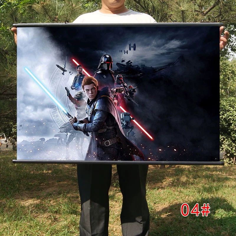 Star Wars Jedi Fallen Samurai Trung đoàn Tranh vẽ xung quanh trò chơi Star Wars Poster Cuộn Canvas Canvas - Game Nhân vật liên quan