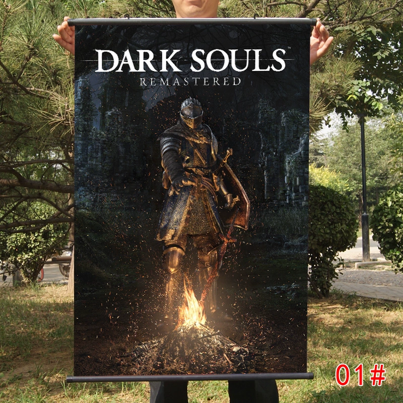 Dark Soul Poster Tranh Black Soul 1 3 Lửa ngoại vi Nữ Salary Game áp phích Wallpapers Wallpapers - Game Nhân vật liên quan