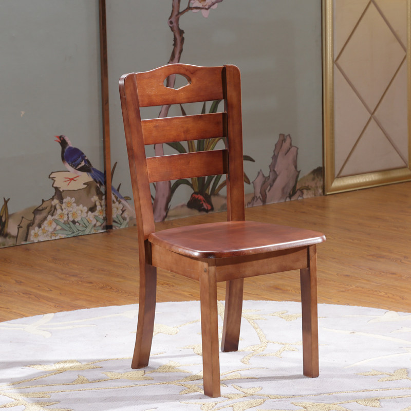 Solid wood dining chair household Chinese modern minimal restaurant Backtables chairhotel Hotel Mahjong Desk Stool