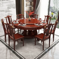 Новый китайский сплошной деревянный столик и стул Комбинированный дом с обвоночным обеденным столом.