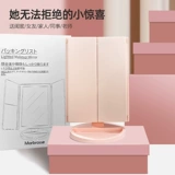 Япония светодиод с легким зеркалом для макияжа Портативное размещение больших красавиц зарядно зарядное световое зеркало дневное световое зеркало