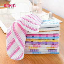 Japan AISEN IMPORT RAG Cloth Kitchen supplies to stains dishcloth Absorbent Rubbing Glass Clean To Oil Towels