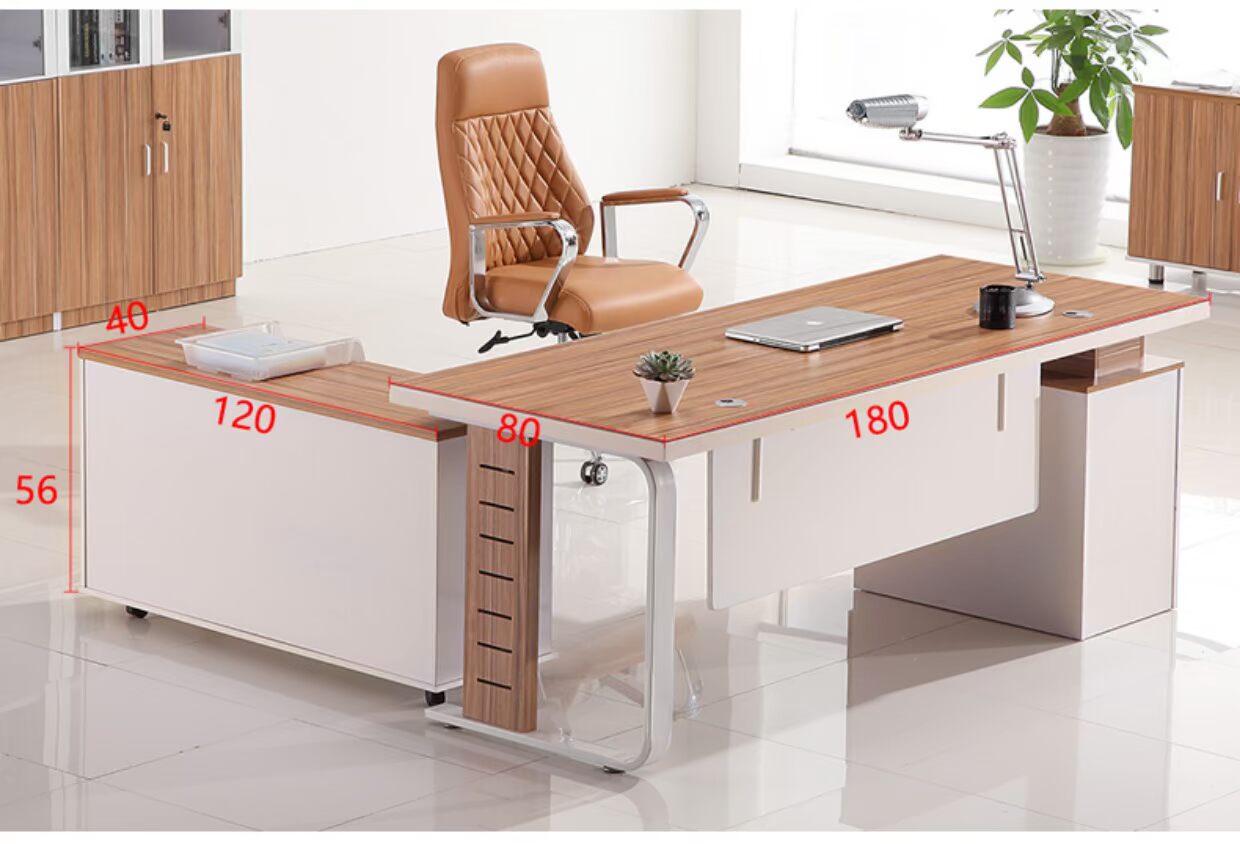 Bàn ông chủ văn phòng nội thất đơn giản hiện đại loại tấm bàn giám đốc điều hành bàn giám đốc tủ để tài liệu