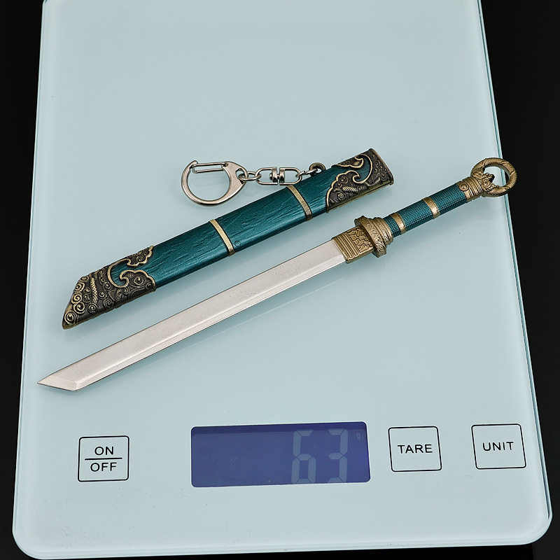 剑来武器模型宁姚金错刀压裙刀18CM阿良竹刀工艺品玩具模型_游戏_淘宝游戏网