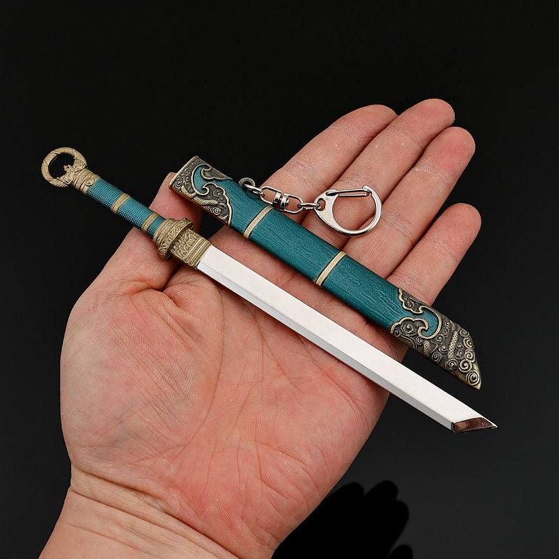 剑来武器模型宁姚金错刀压裙刀18CM阿良竹刀工艺品玩具模型_游戏_淘宝游戏网