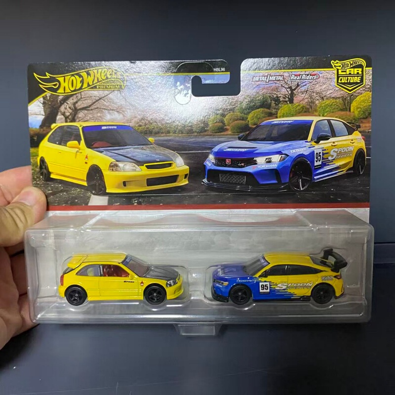 Hot Wheels Alloy Car Model with Gold Label, Iron Base, Rubber Tires, Honda Civic, Audi, Bmw Trailer Set, Boys' Toy Hot Wheels Alloy Car Model with Gold Label, Iron Base, Rubber Tires, Honda Civic, Audi, Bmw Trailer Set, Boys' Toy