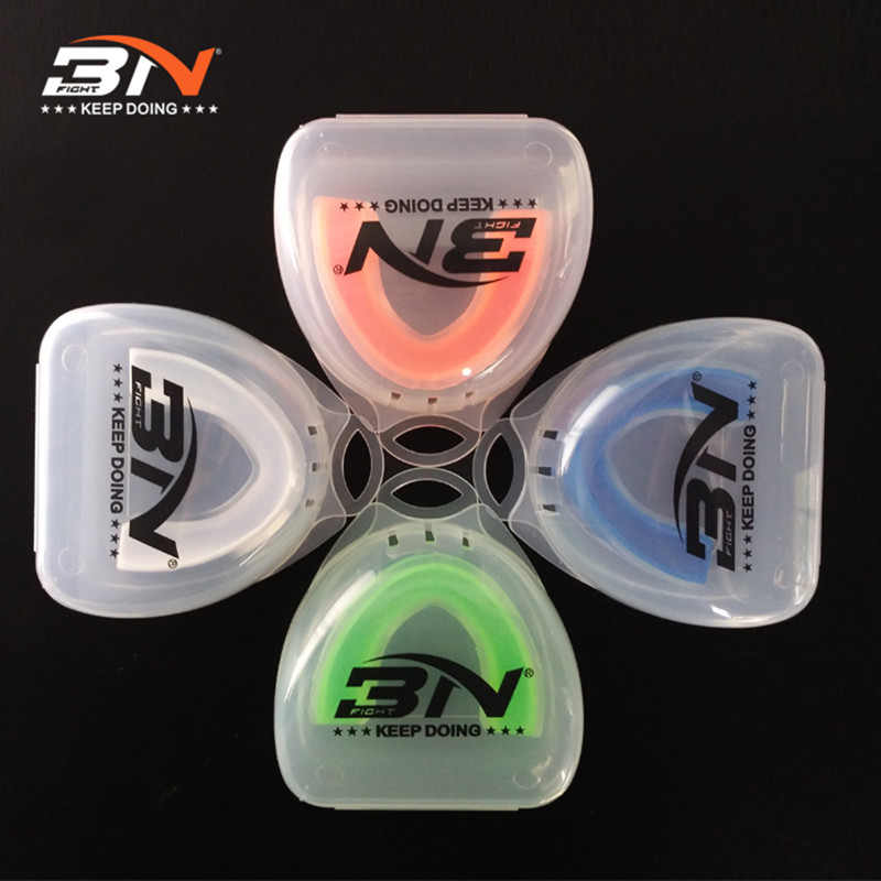 BN Boxing mouth guard Muay Thai Sanda TAEKWONDO Single-sided mouth guard Boxing sports fitness MMA mouth guard