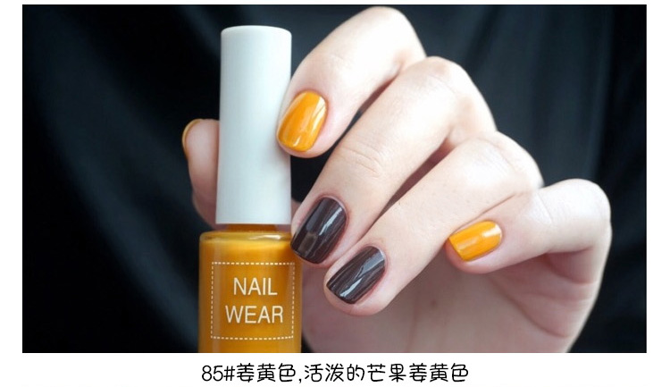 Hàn Quốc chính hãng saem sơn móng tay tươi 81 đậu tối tự nhiên lâu dài bà ngoại màu xám matcha xanh đậm - Sơn móng tay / Móng tay và móng chân nail màu xanh ngọc